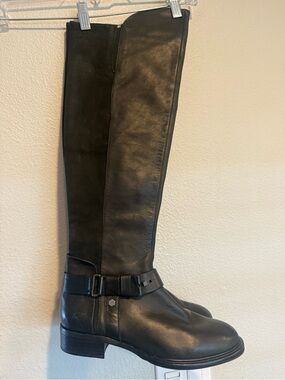 Dolce Vita Black Over-the-Knee Leather Boots Size 8.5